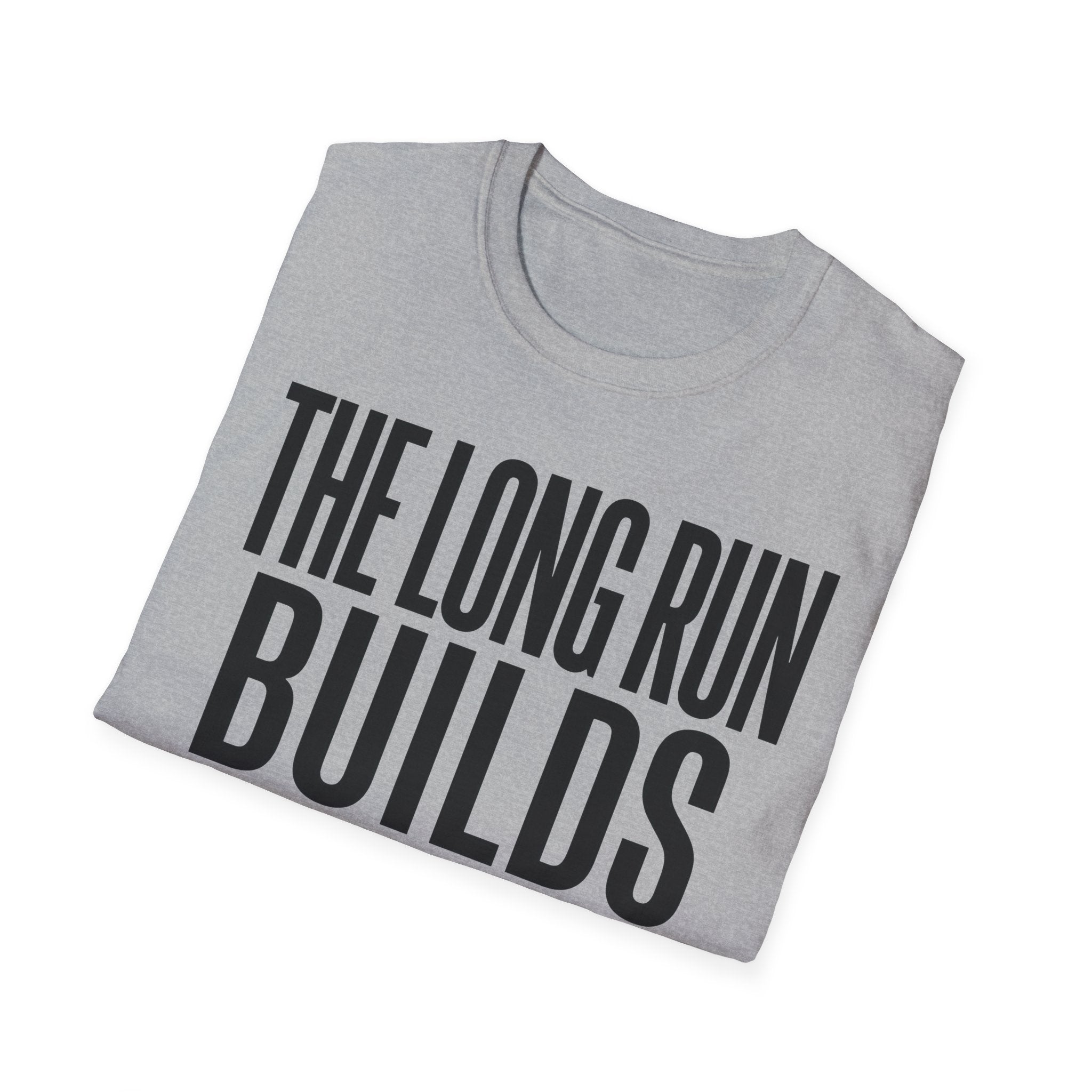 The Long Run Builds Faith Christian Runner T-Shirt