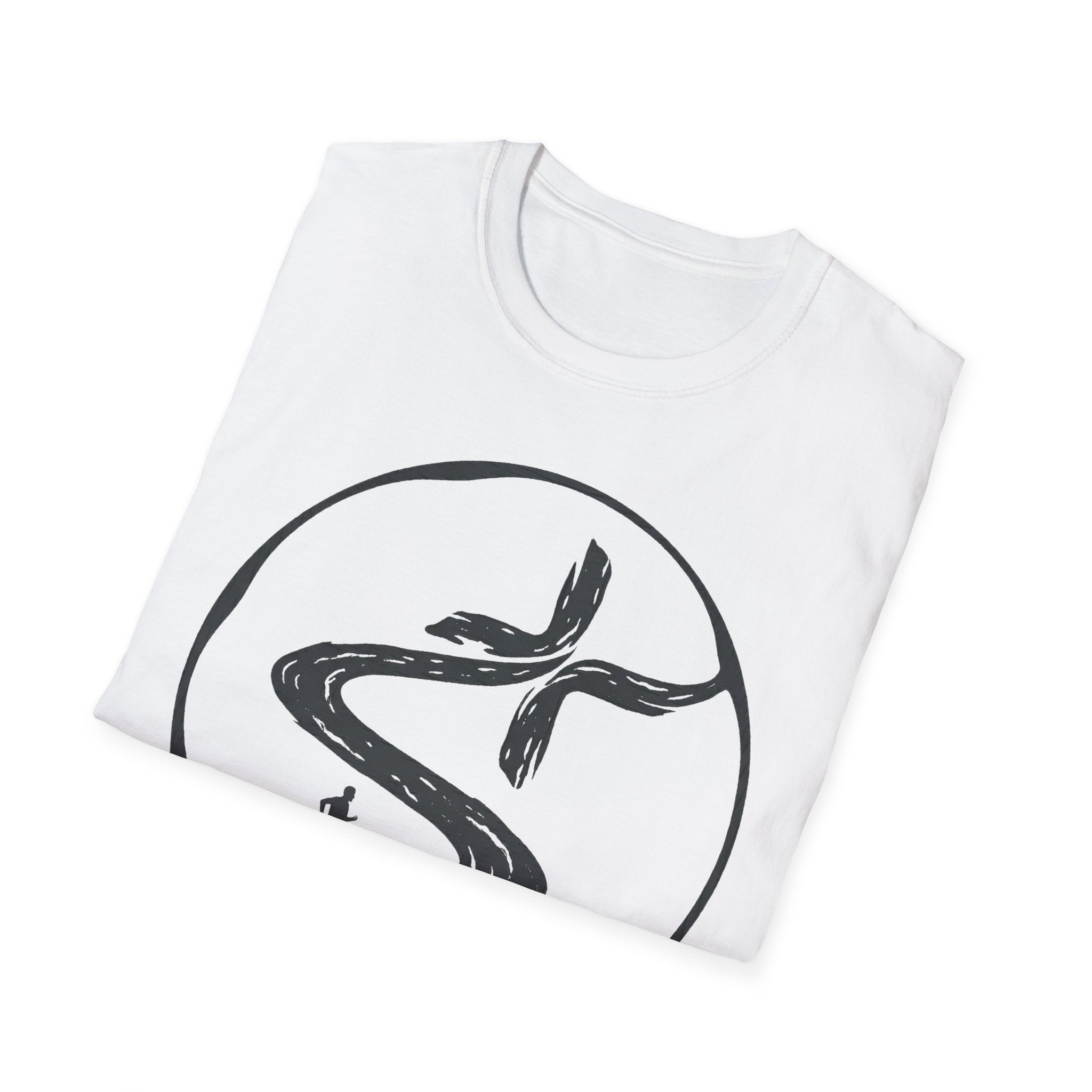 Winding Road to the Cross Christian Runner T-Shirt (Male)