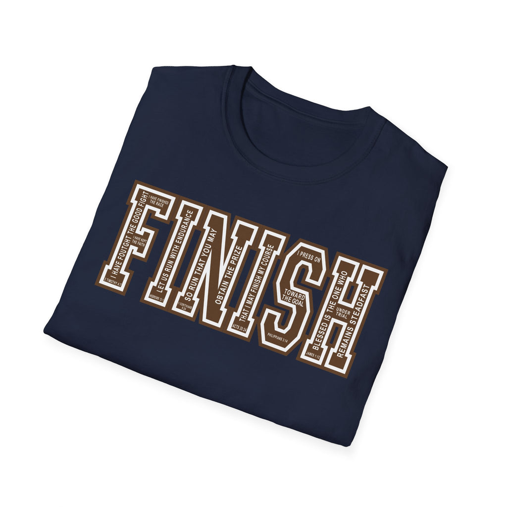 FINISH Christian Runner T-Shirt (Brown)