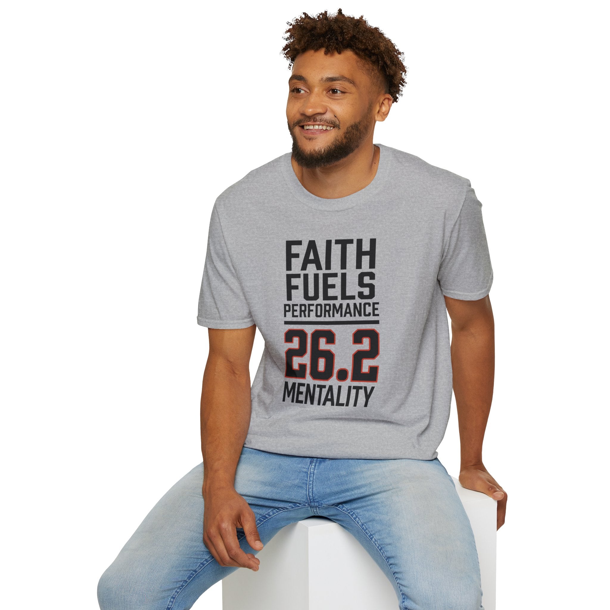 26.2 Faith Fuels Performance Christian Runner T-Shirt