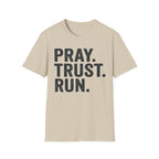 Pray Trust Run Christian Runner T-Shirt