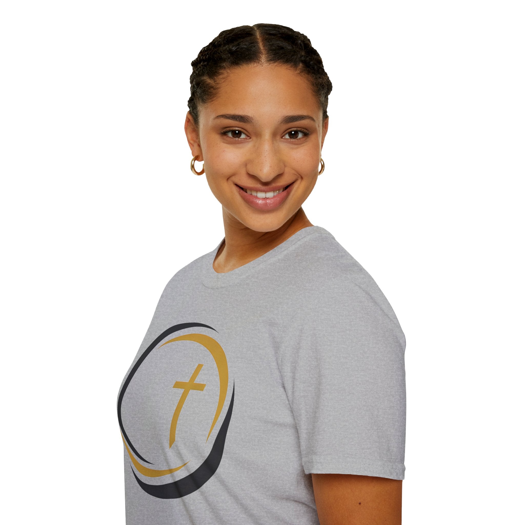 Halo Track Cross Christian Runner T-Shirt