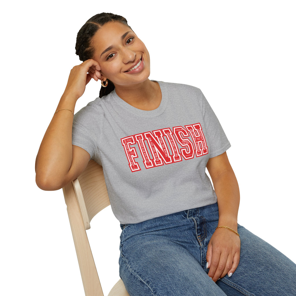 FINISH Christian Runner T-Shirt (Red)