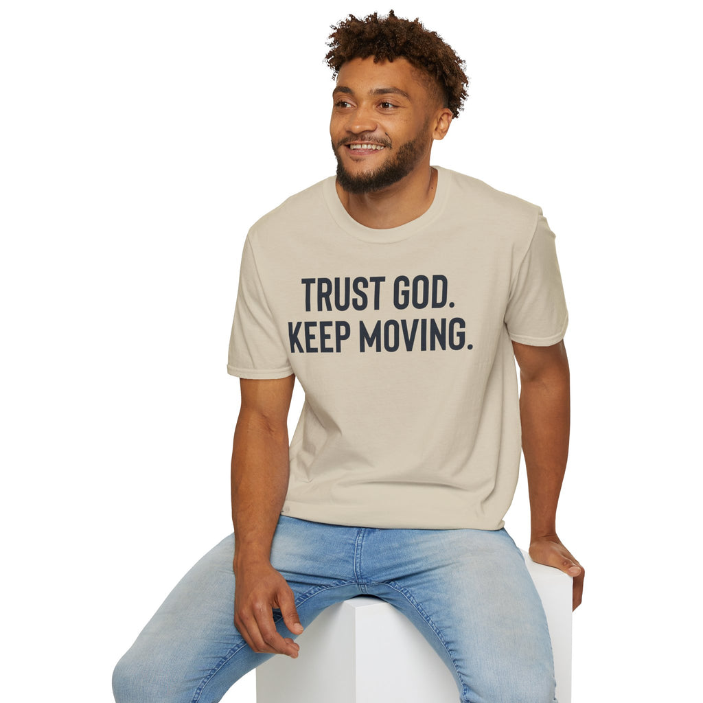 Trust God Keep Moving Christian Runner T-Shirt