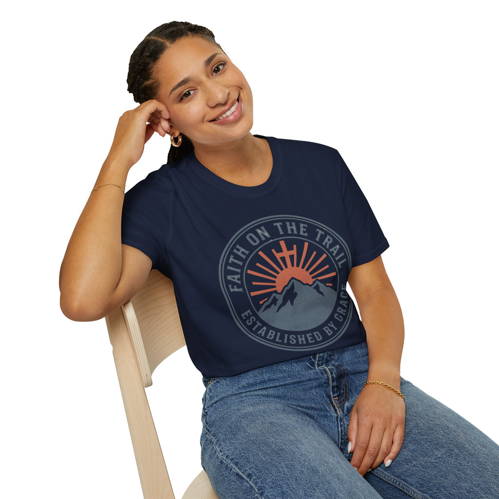Faith on the Trail Christian Runner T-Shirt