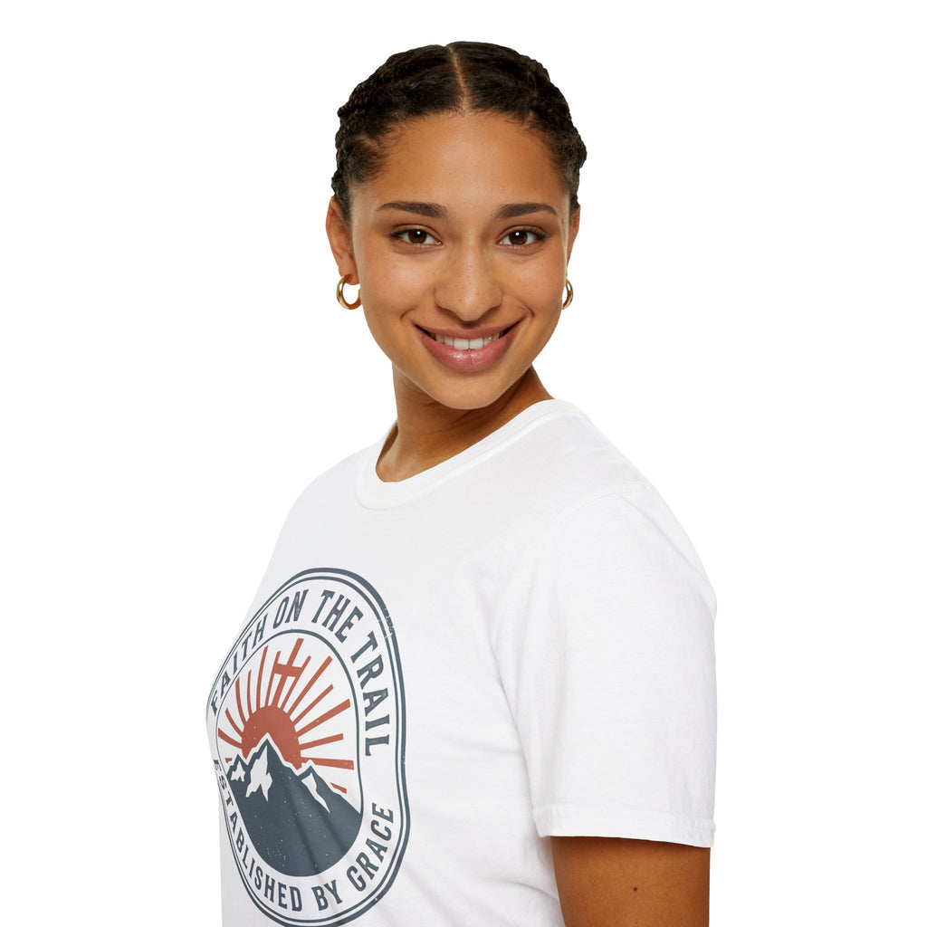 Faith on the Trail Christian Runner T-Shirt