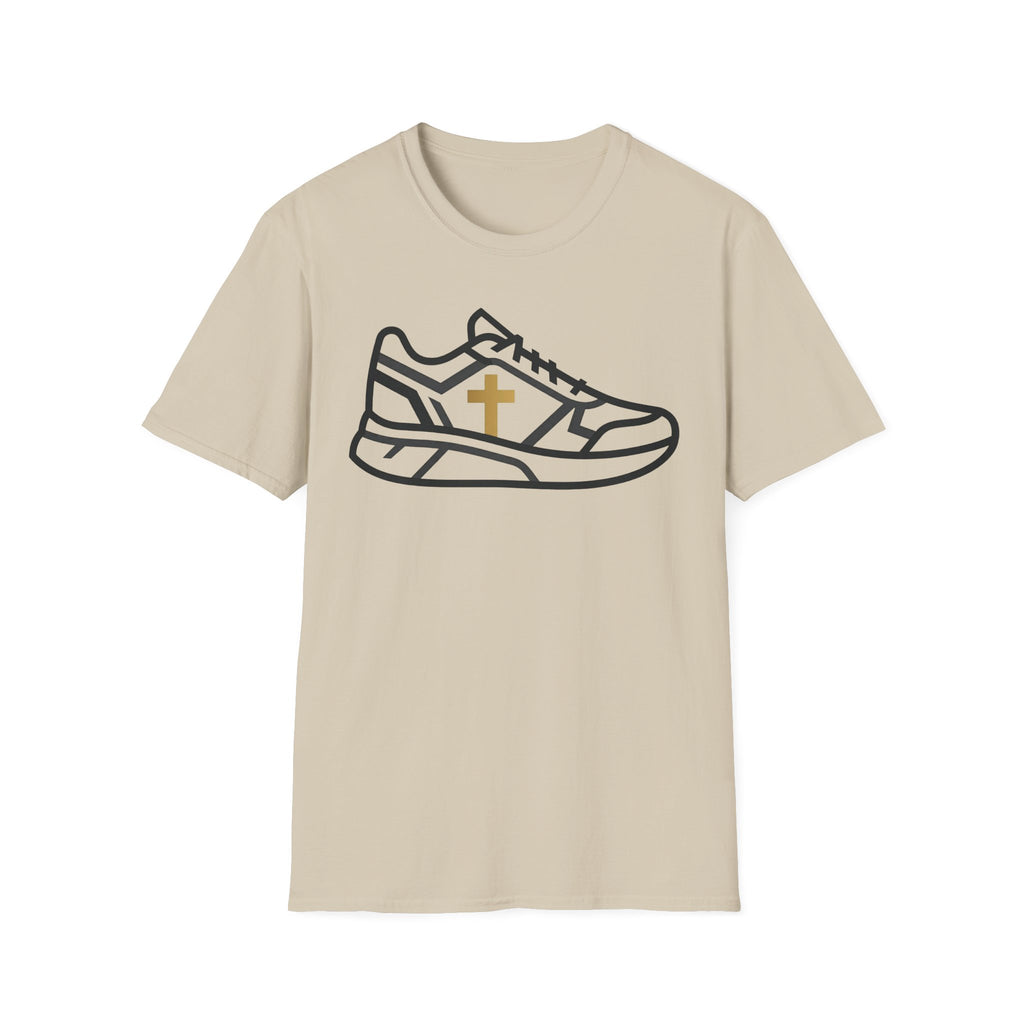 With Me Every Stride Christian Runner T-Shirt