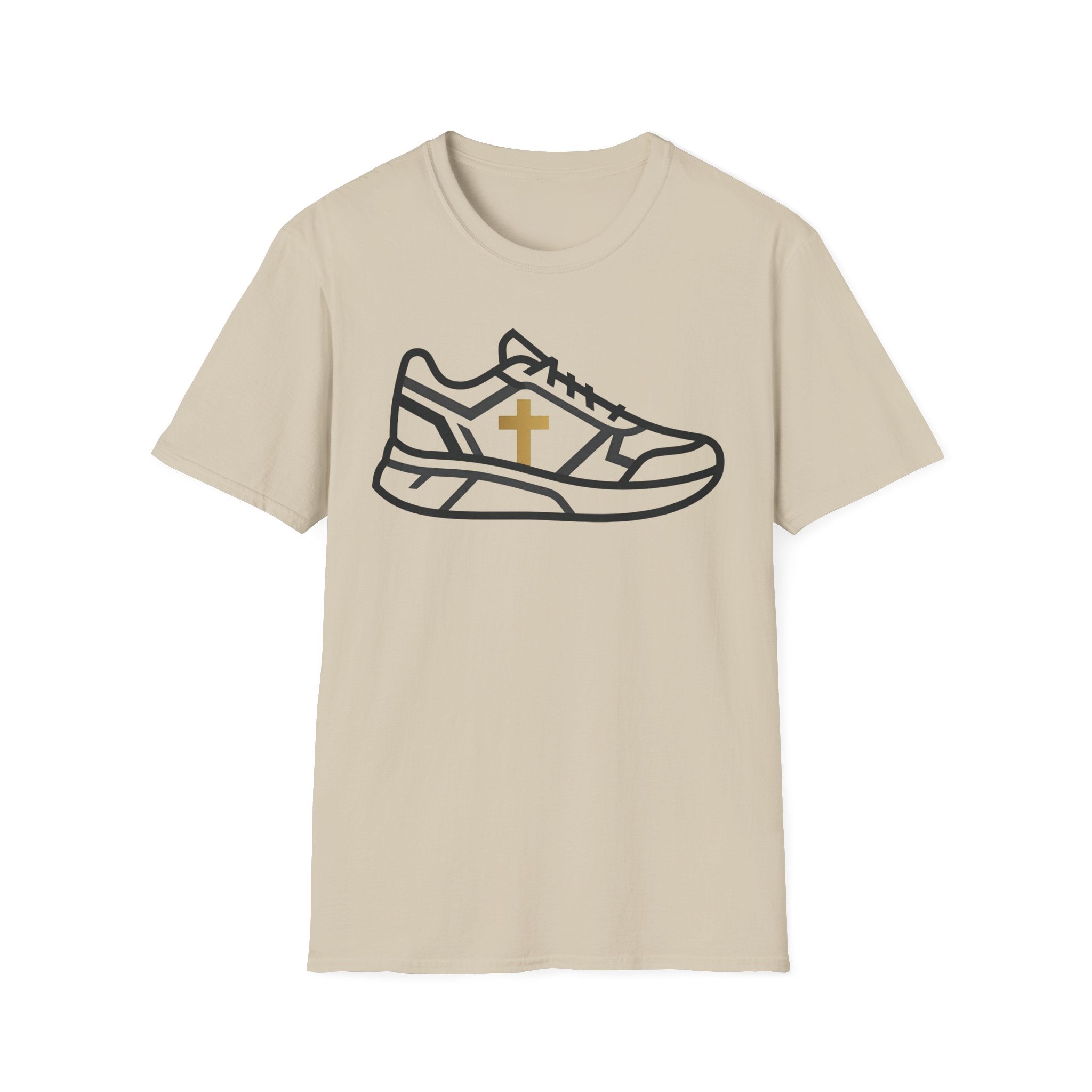 With Me Every Stride Christian Runner T-Shirt
