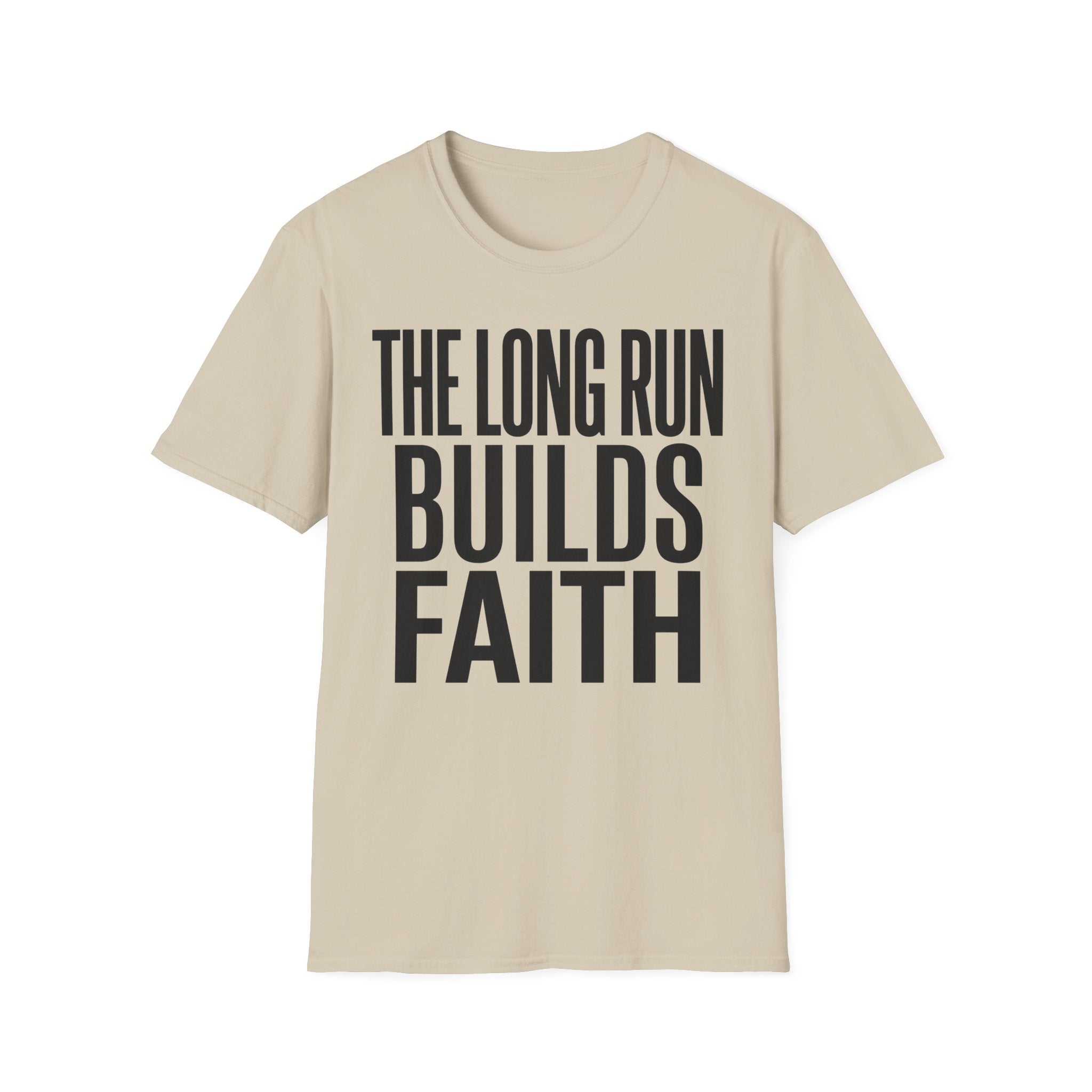 The Long Run Builds Faith Christian Runner T-Shirt