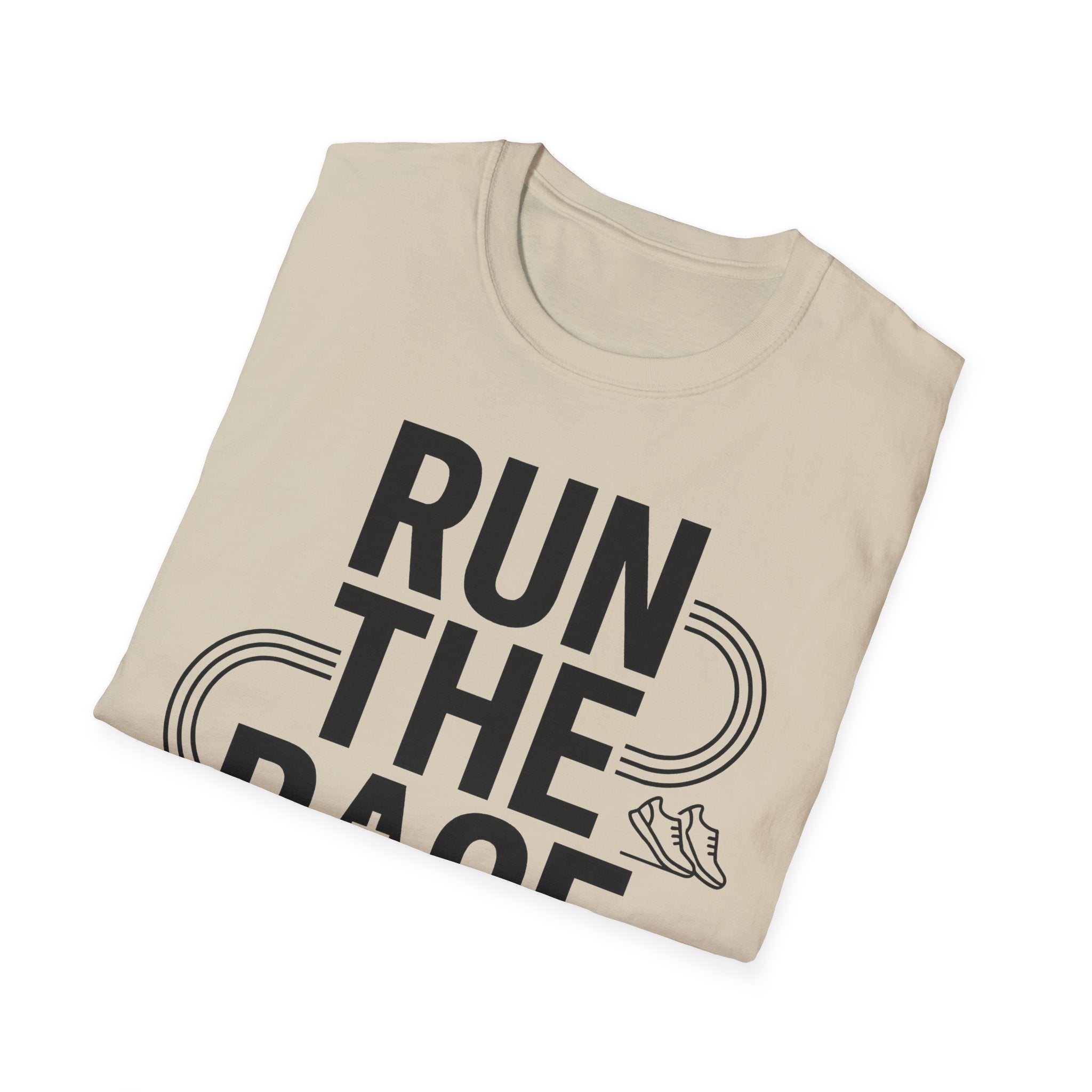 Run the Race - Finish with Faith Christian Runner T-Shirt