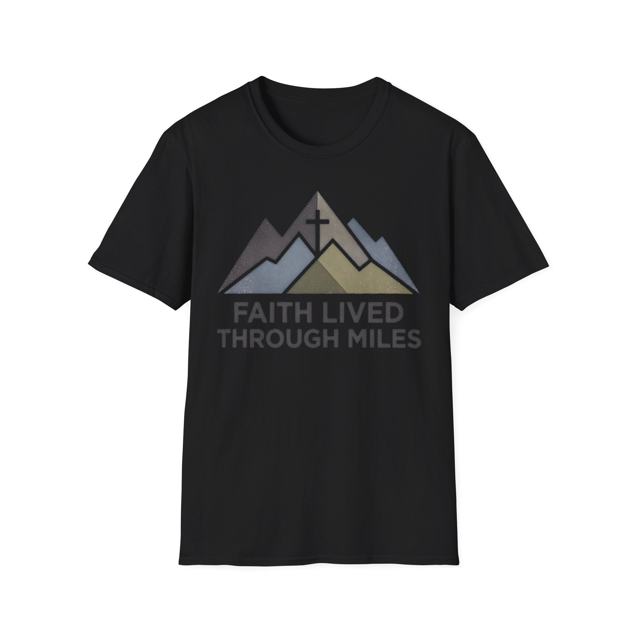 Faith Lived Through Miles Christian Runner T-Shirt