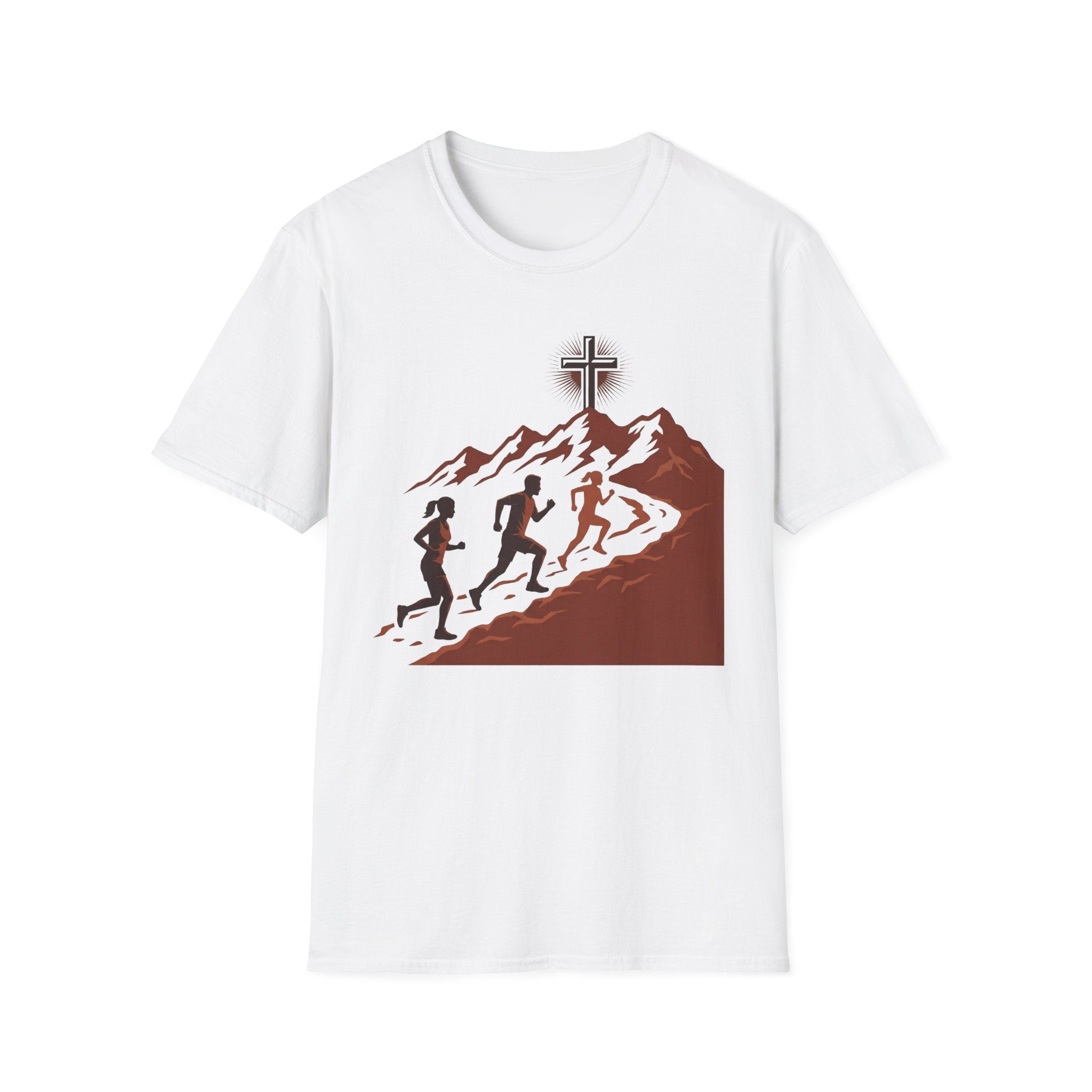 From the Valley to the Mountaintop Christian Runner T-Shirt