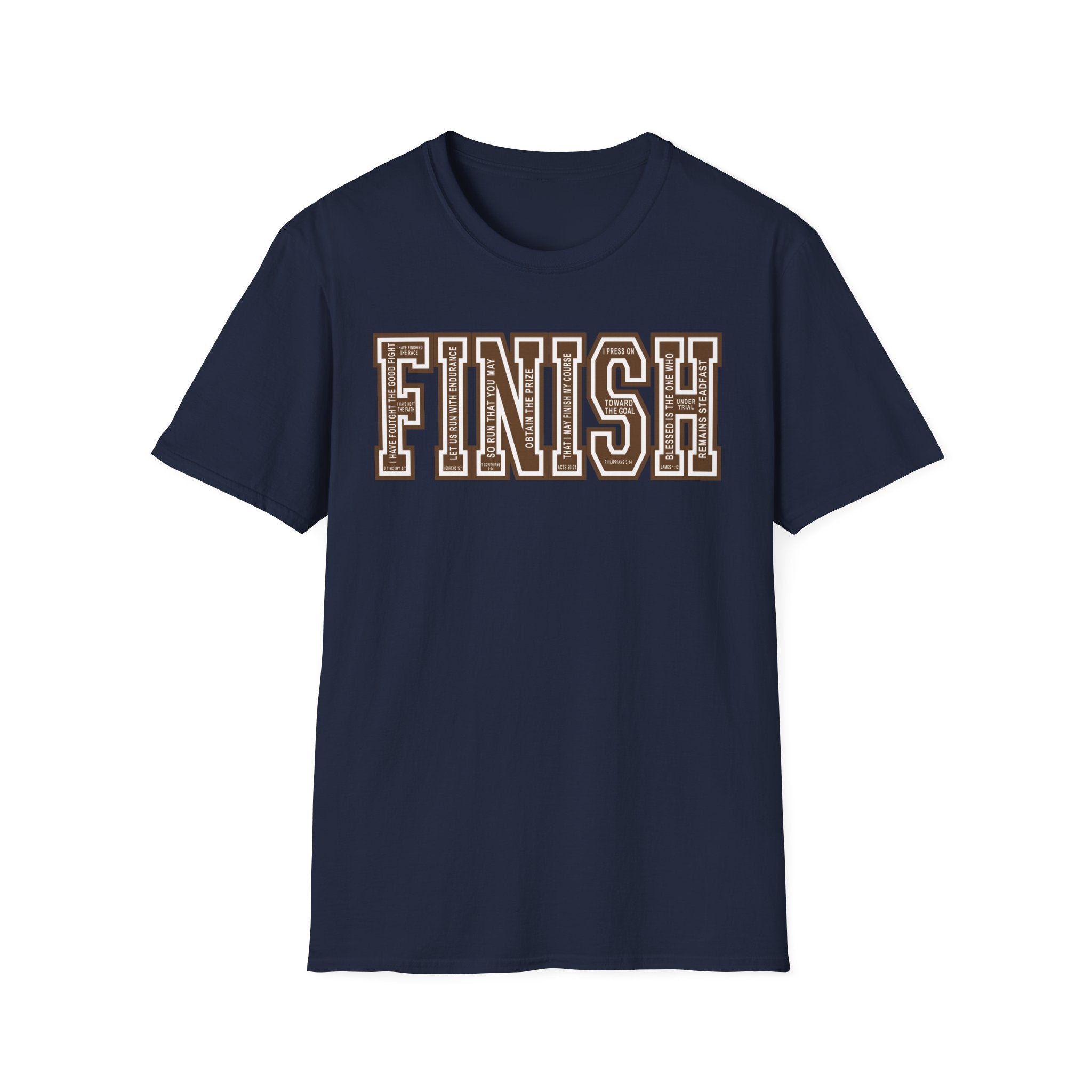FINISH Christian Runner T-Shirt (Brown)