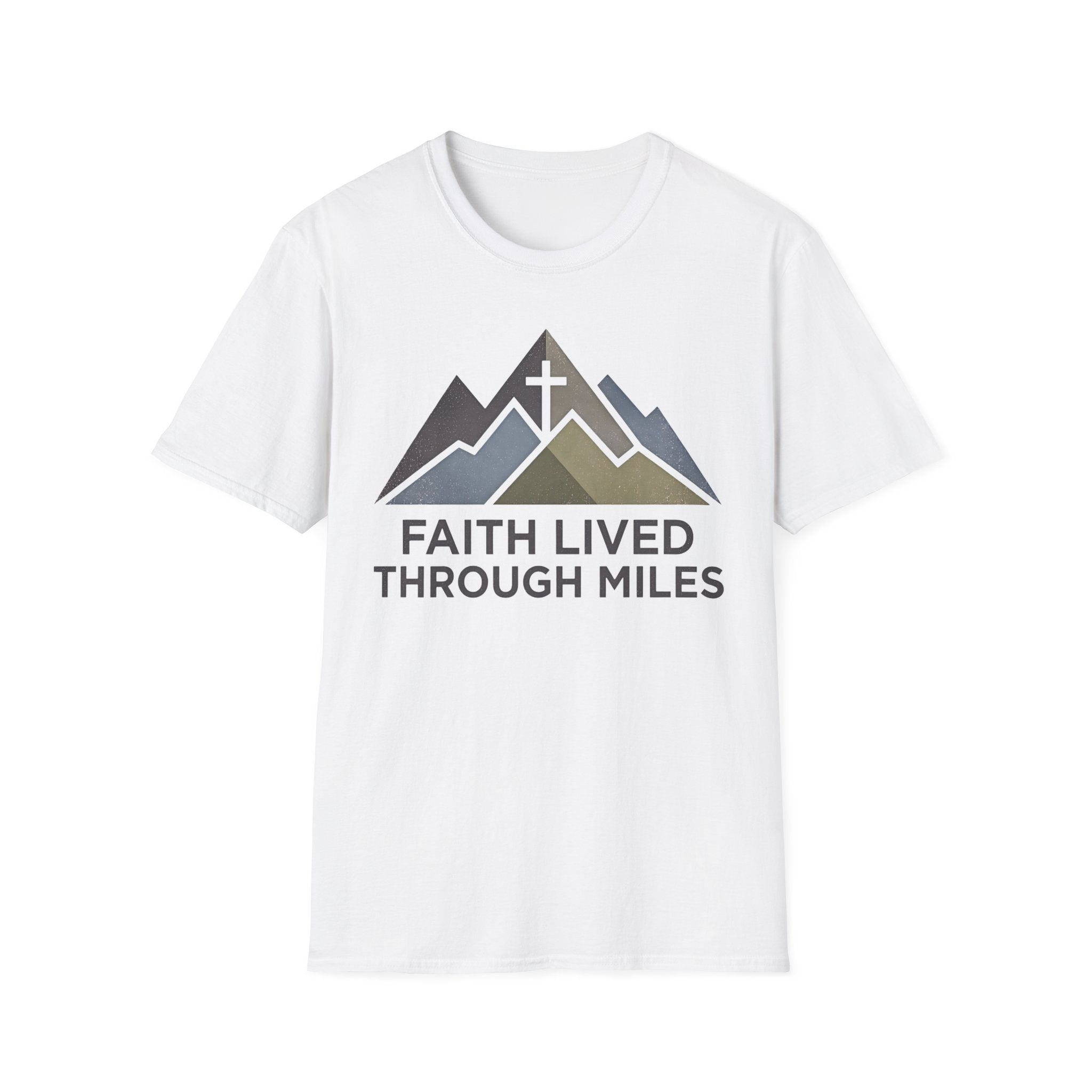 Faith Lived Through Miles Christian Runner T-Shirt