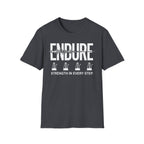 Endure: Strength in Every Step Christian Runner T-Shirt