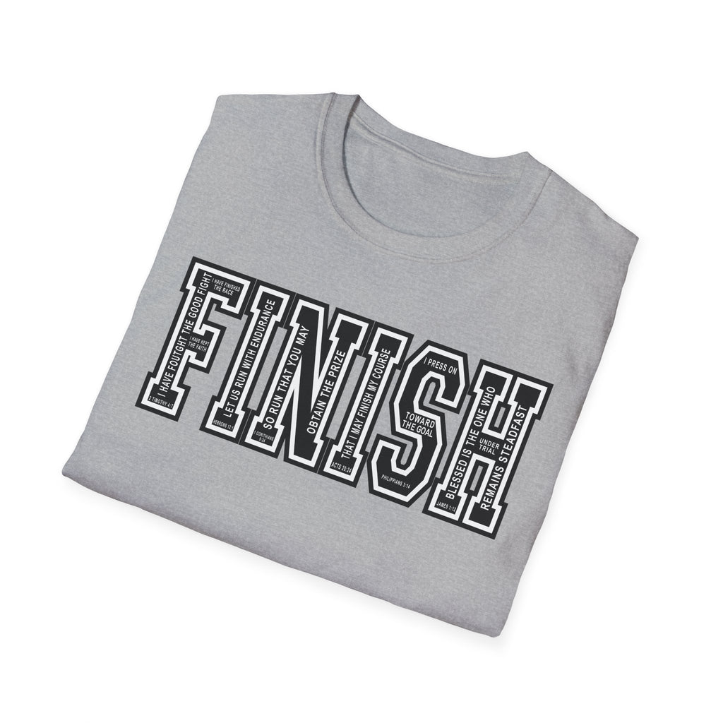 FINISH Running Christian Runner T-Shirt (Black)