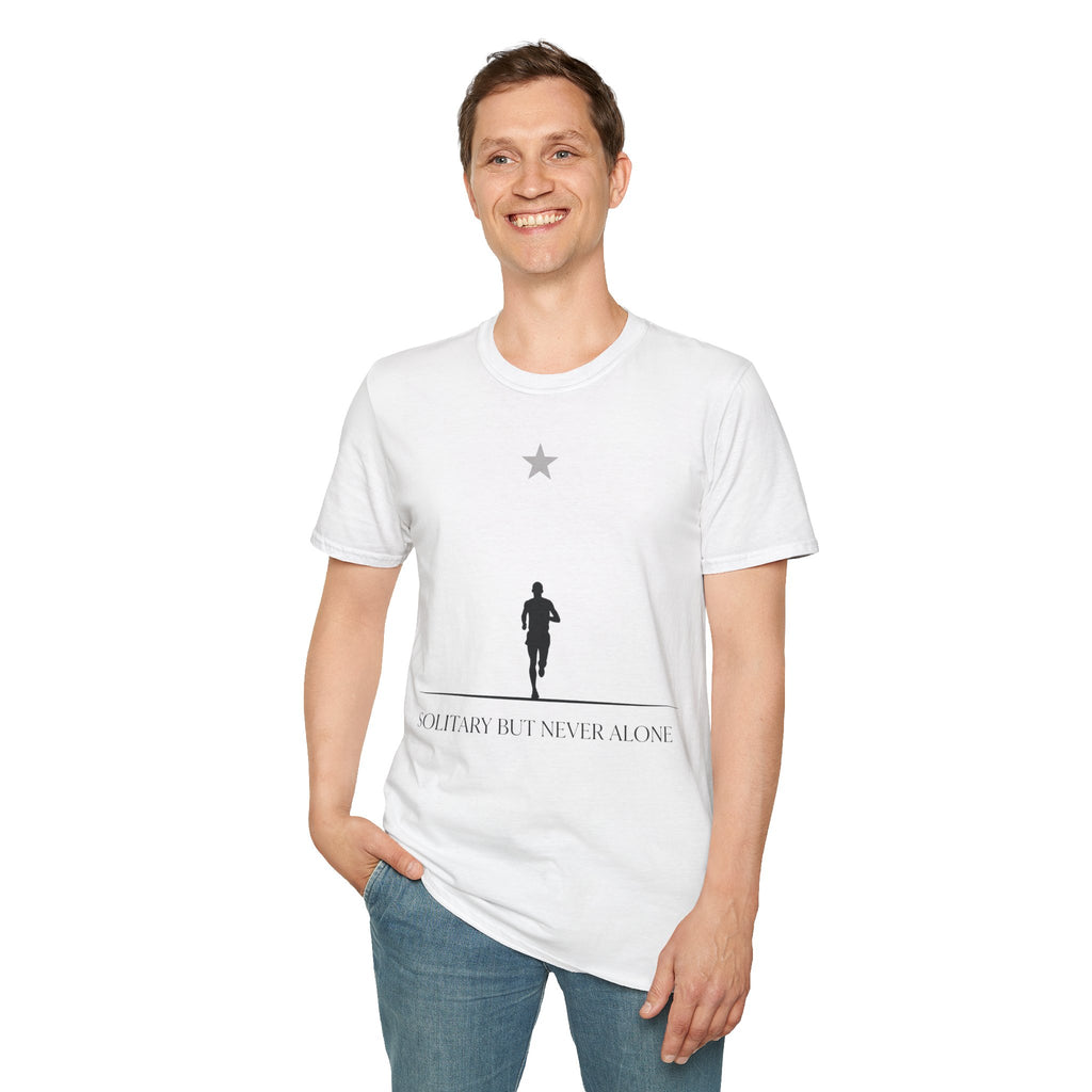 Morning Star - Solitary But Never Alone Christian Runner T-Shirt (Male)