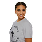 Walk by Faith - Run with Purpose Christian Runner T-Shirt