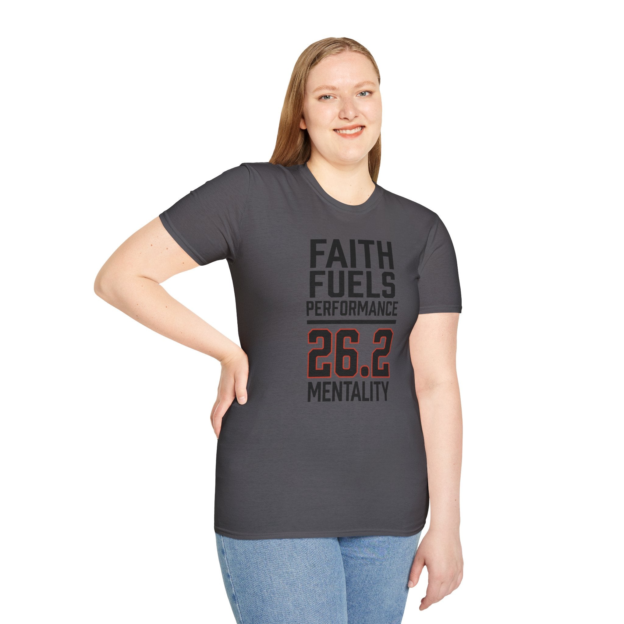 26.2 Faith Fuels Performance Christian Runner T-Shirt