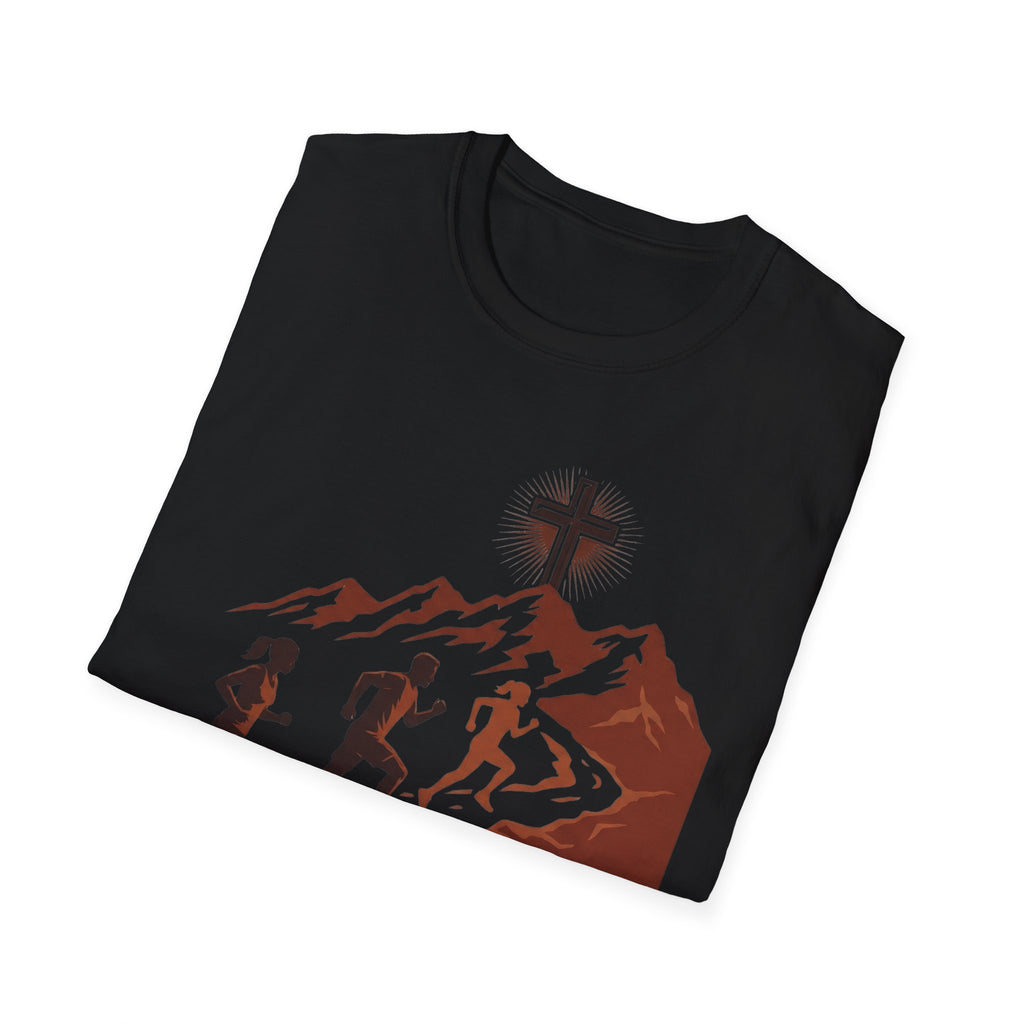 From the Valley to the Mountaintop Christian Runner T-Shirt