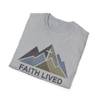 Faith Lived Through Miles Christian Runner T-Shirt