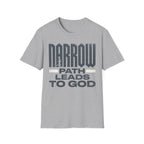 Narrow Path Leads to God Christian Runner T-Shirt (Female)