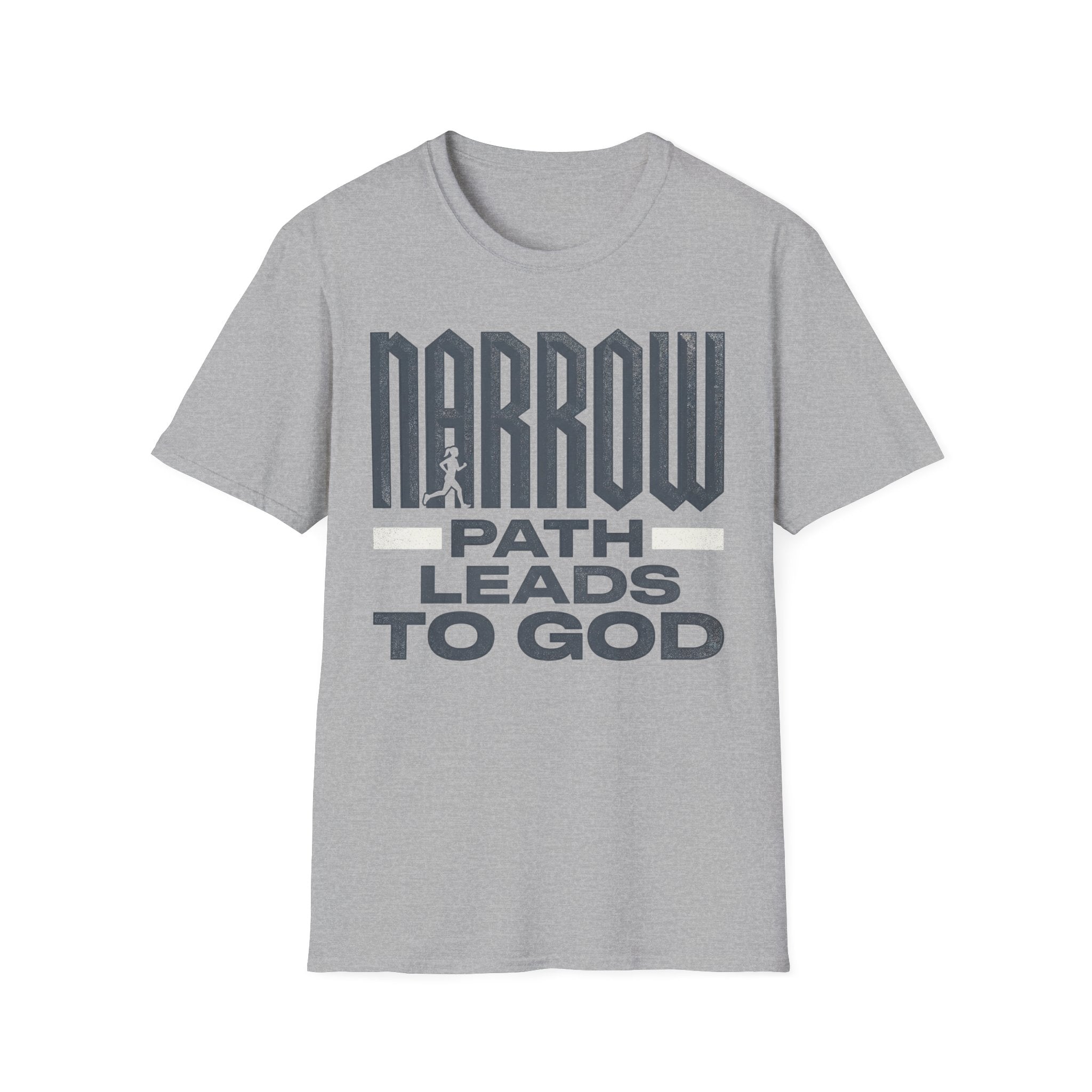 Narrow Path Leads to God Christian Runner T-Shirt (Female)