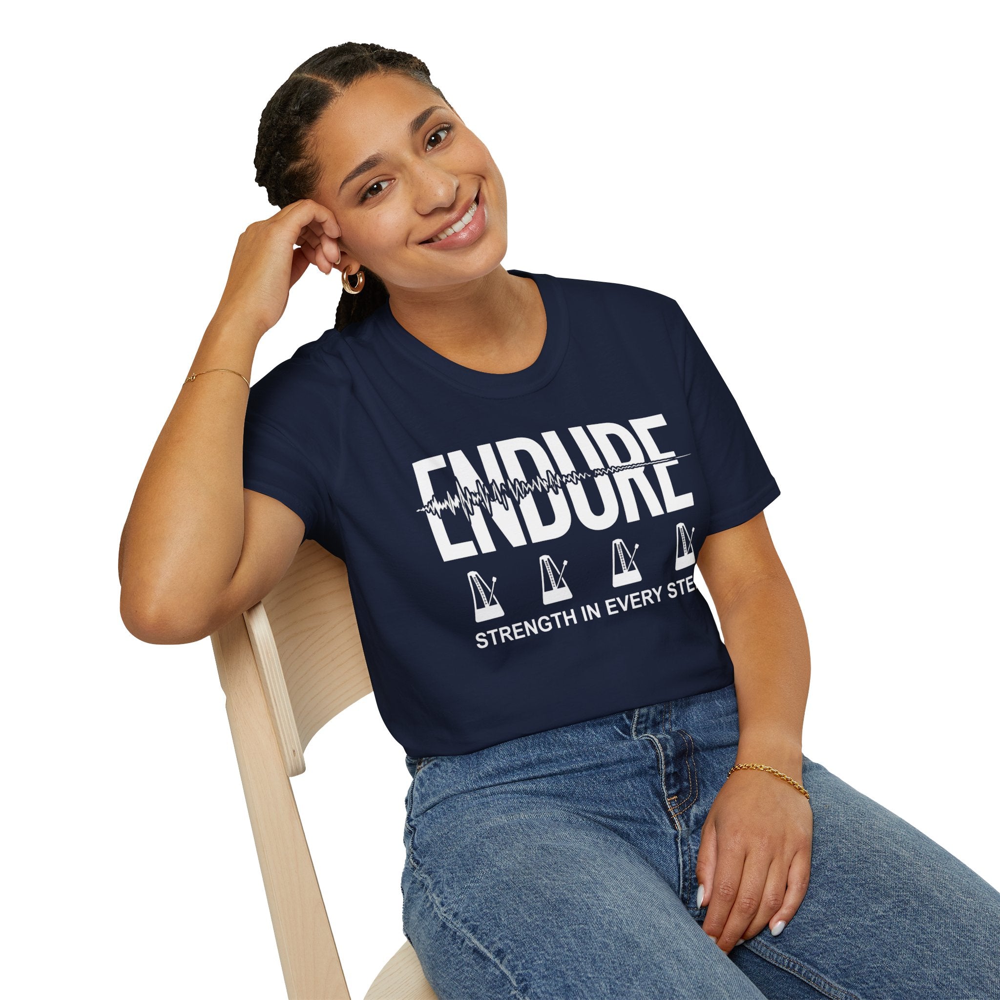 Endure: Strength in Every Step Christian Runner T-Shirt