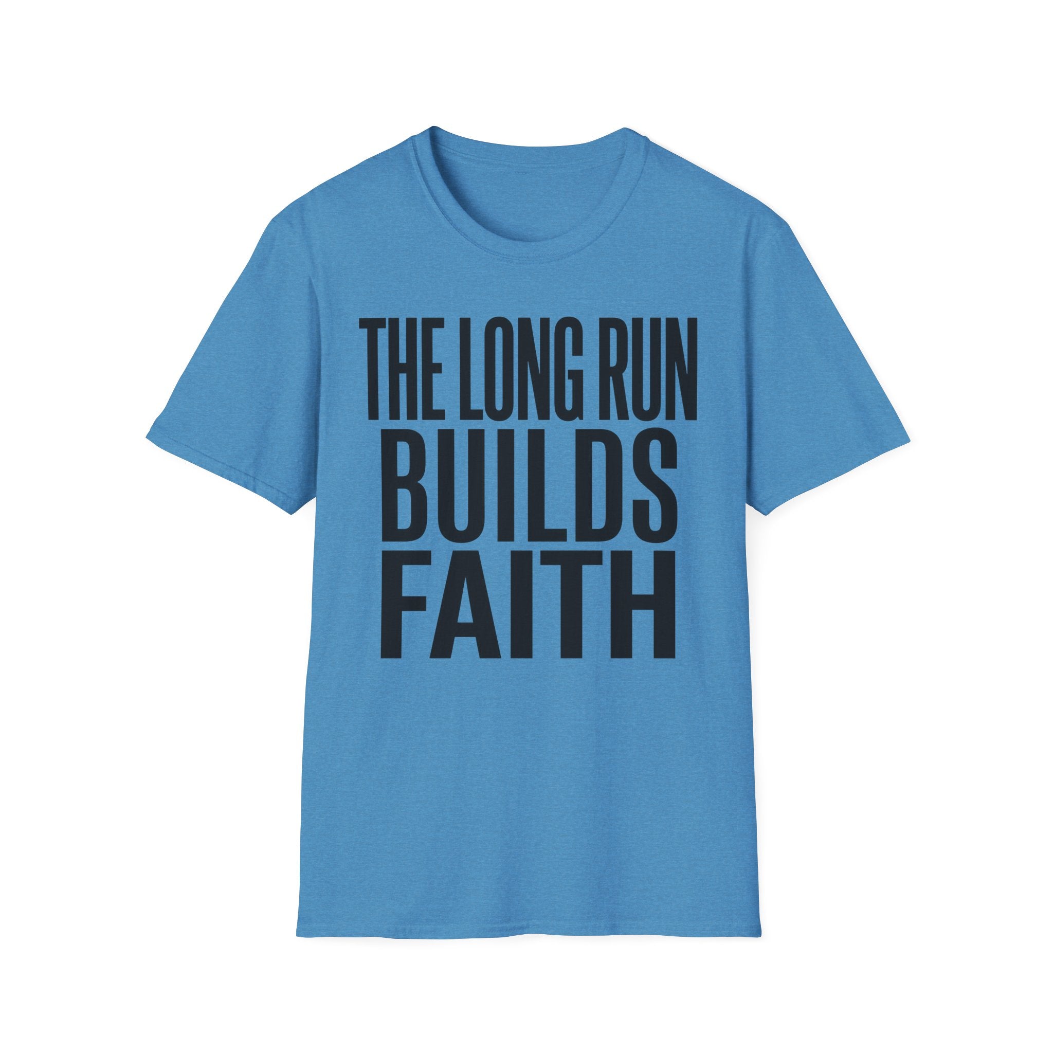 The Long Run Builds Faith Christian Runner T-Shirt
