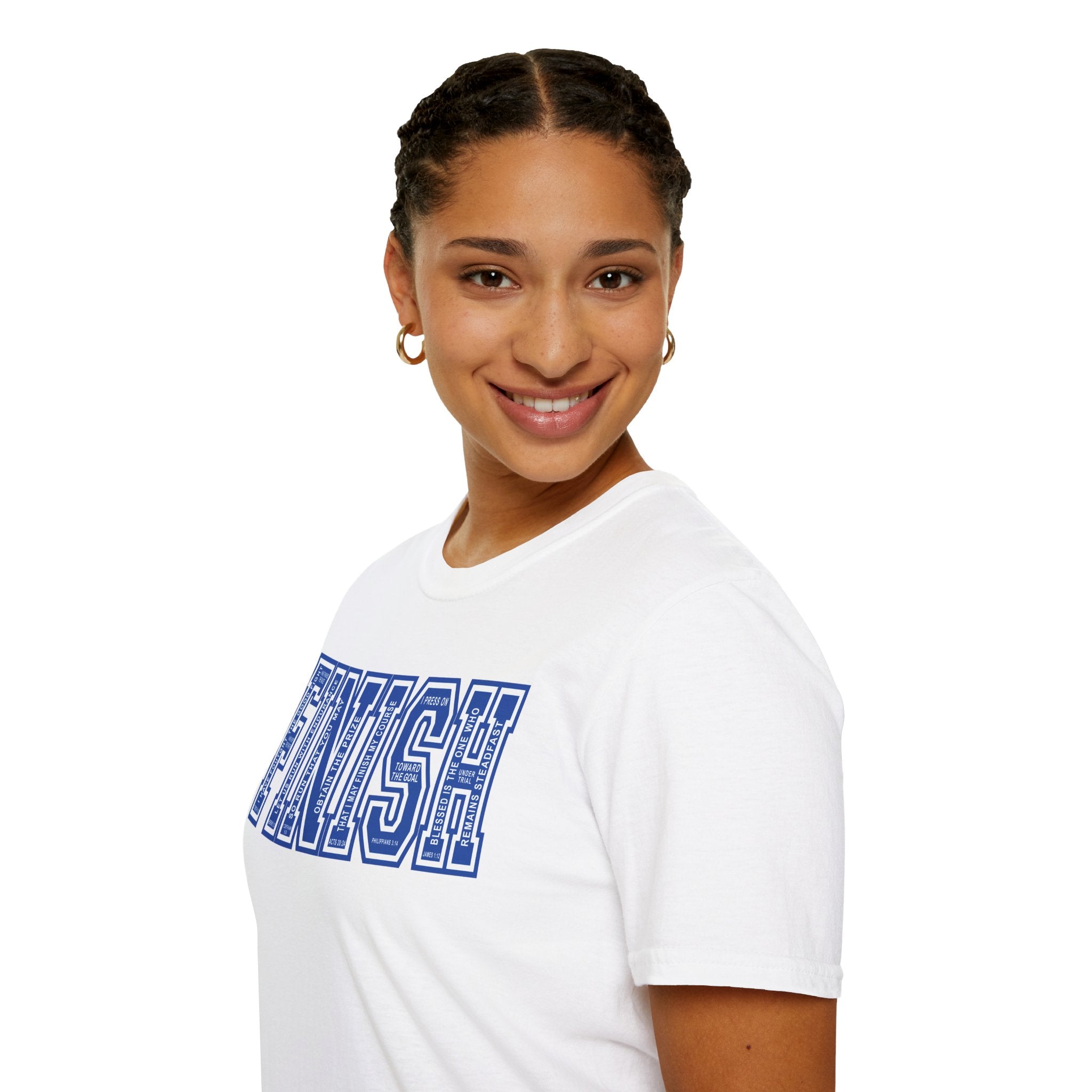 FINISH Christian Runner T-Shirt (Cobalt Blue)