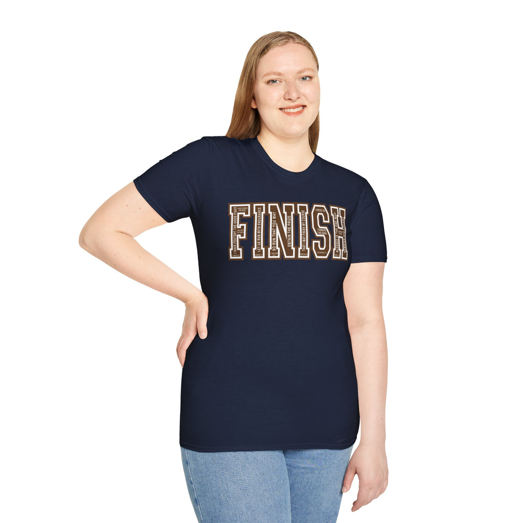 FINISH Christian Runner T-Shirt (Brown)