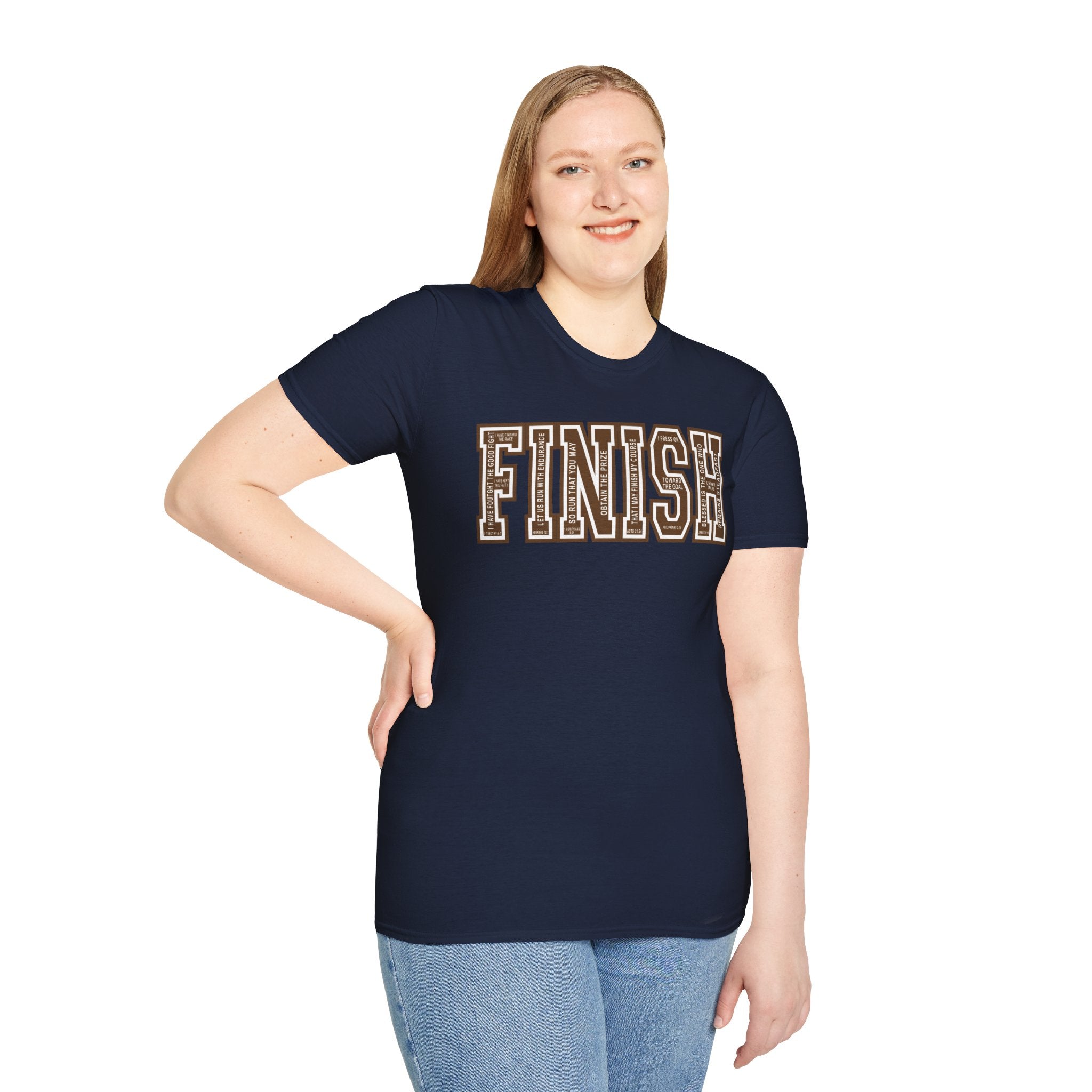 FINISH Christian Runner T-Shirt (Brown)