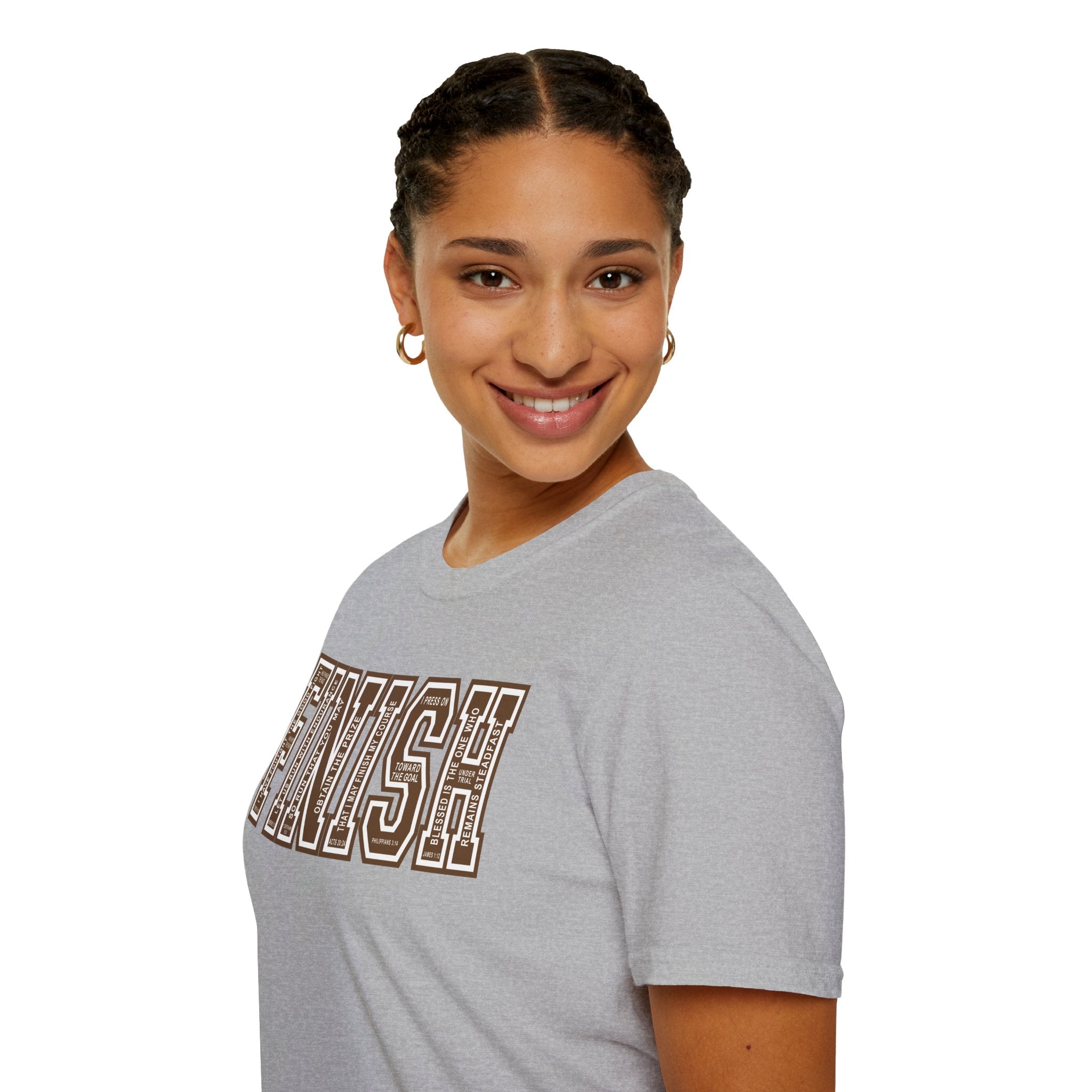 FINISH Christian Runner T-Shirt (Brown)