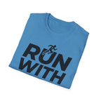 Run With Faith - Finish Strong Christian Runner T-Shirt