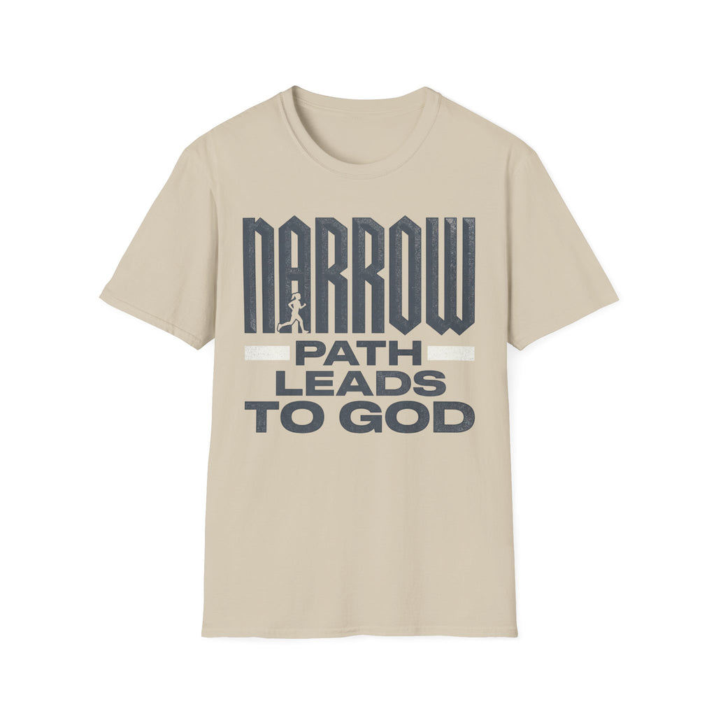 Narrow Path Leads to God Christian Runner T-Shirt (Female)