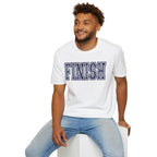 FINISH Christian Runner T-Shirt (Navy Blue)