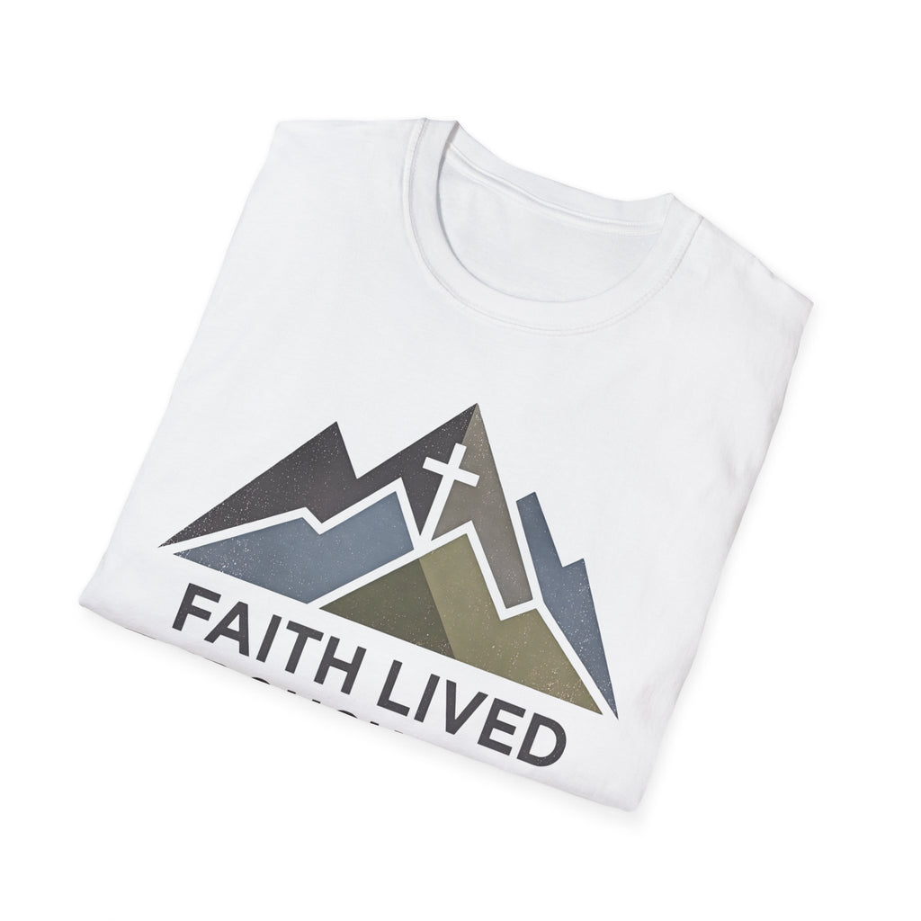 Faith Lived Through Miles Christian Runner T-Shirt