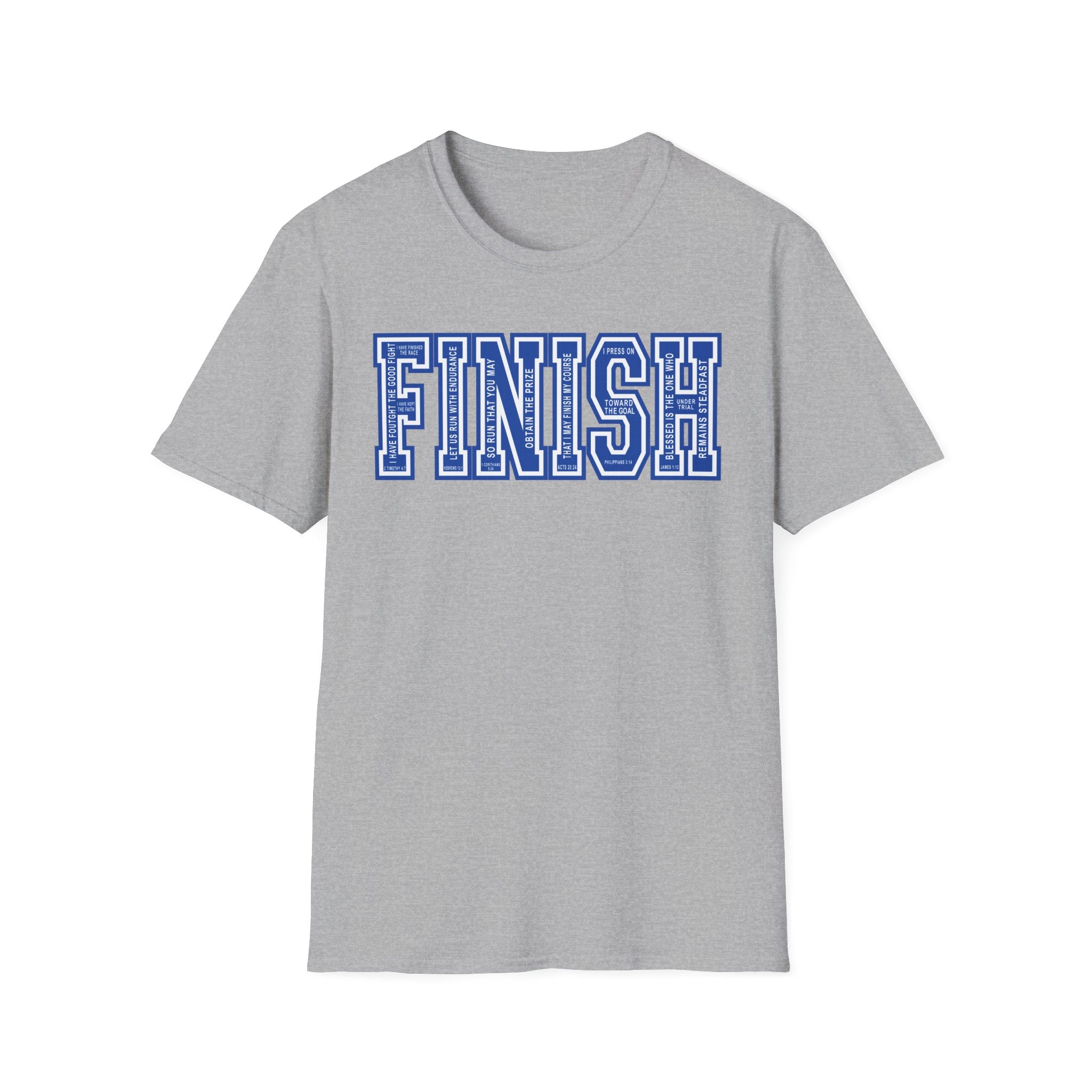 FINISH Christian Runner T-Shirt (Cobalt Blue)