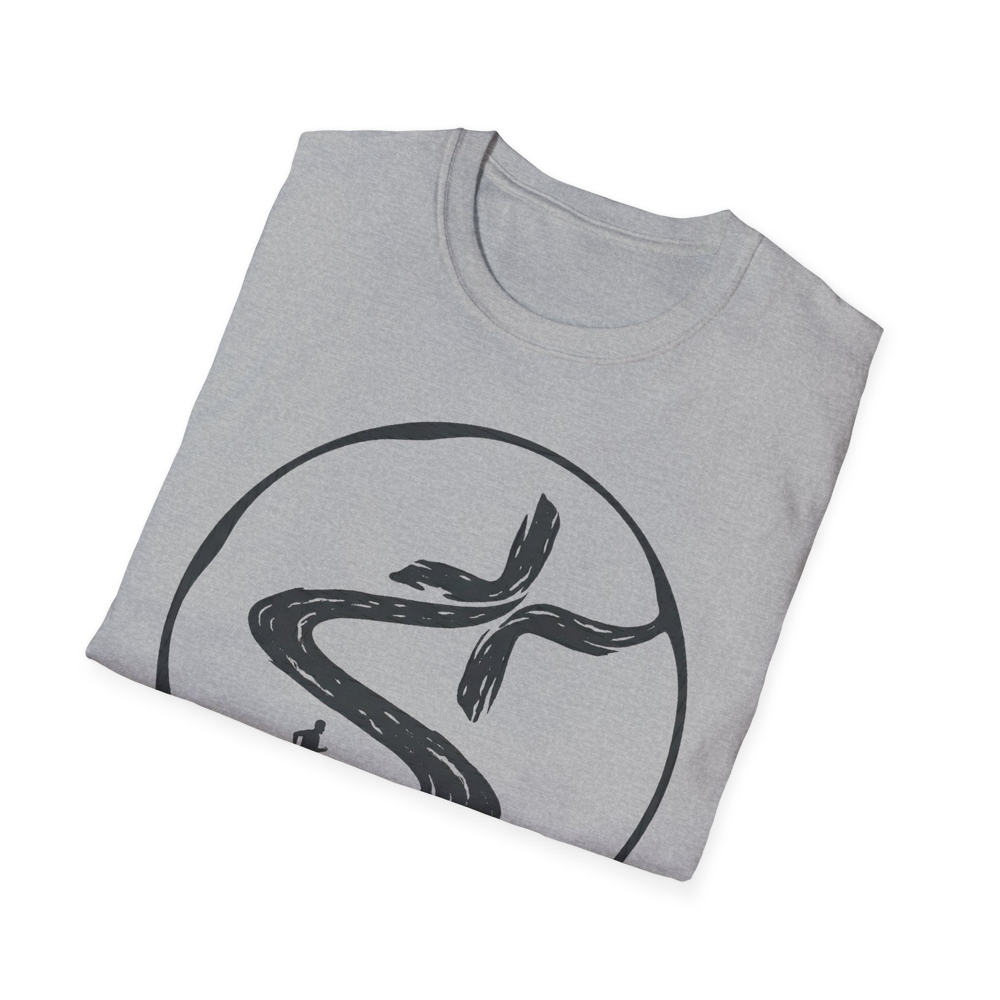 Winding Road to the Cross Christian Runner T-Shirt (Male)