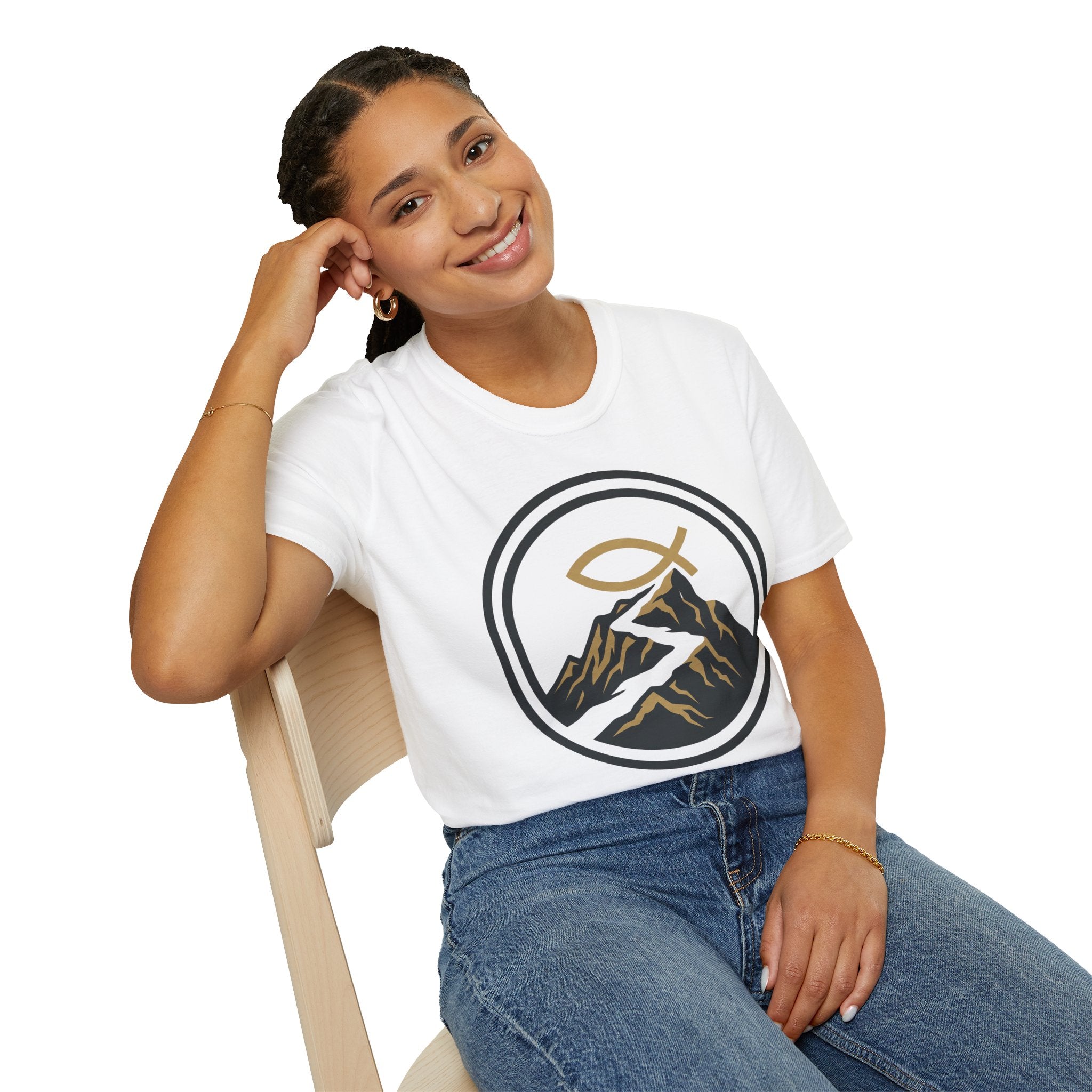 Trail Endurance Mountain Ichthys Christian Runner T-Shirt