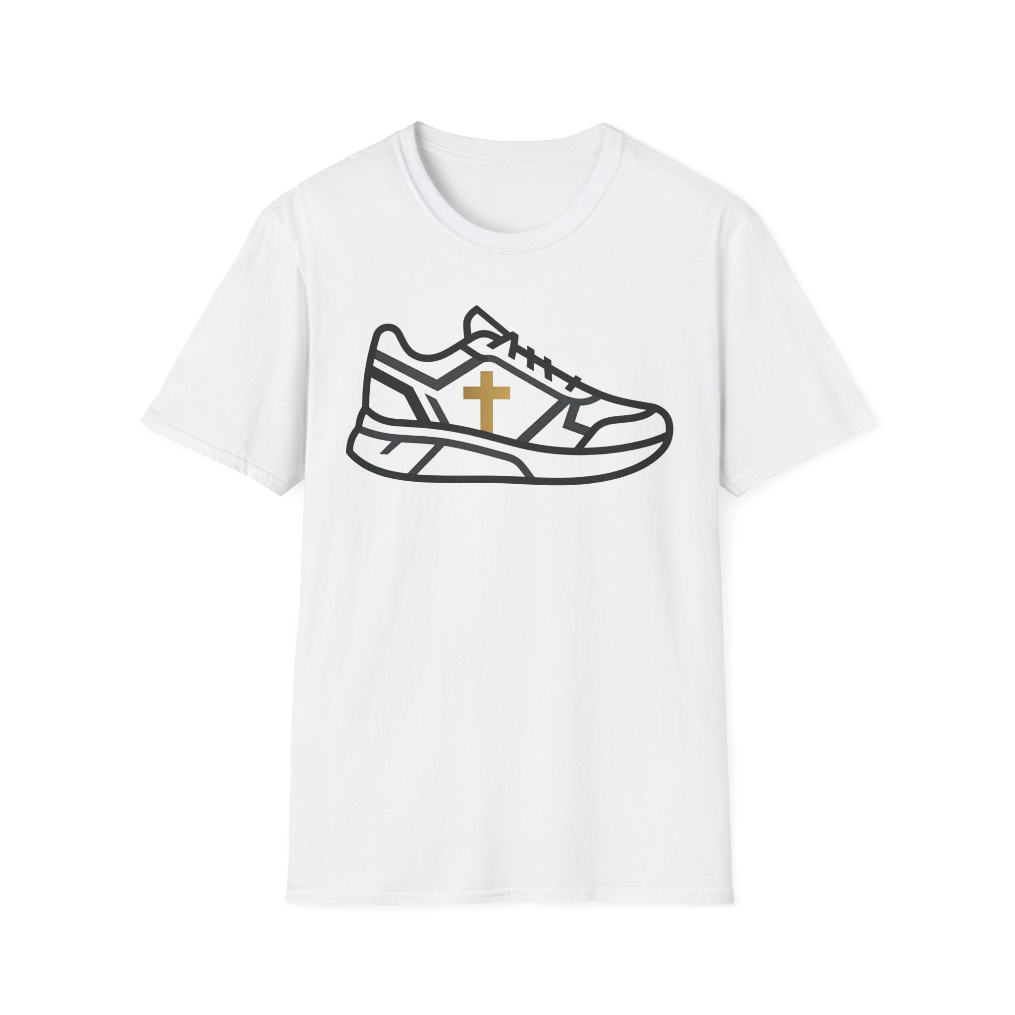 With Me Every Stride Christian Runner T-Shirt
