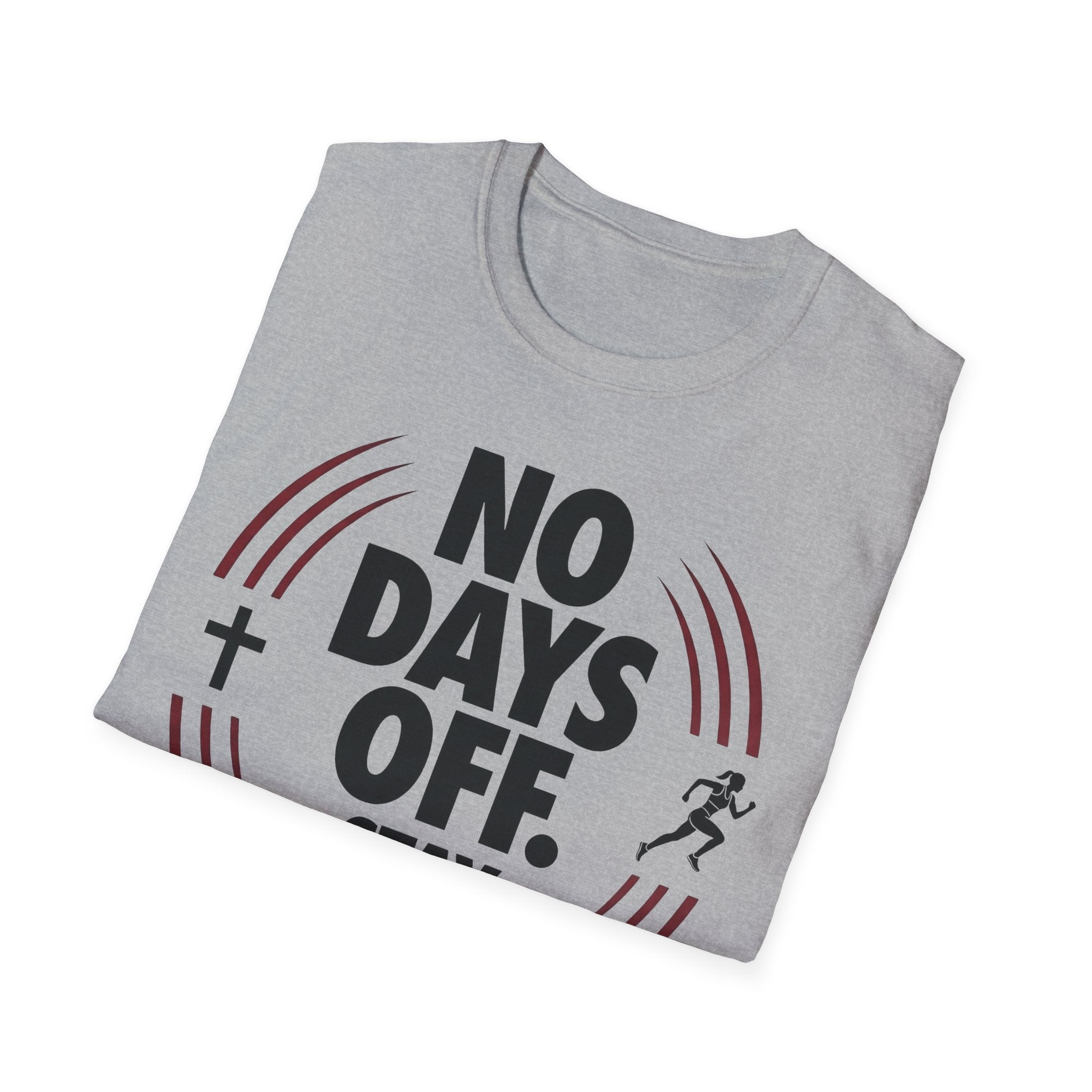 No Days Off Stay Faithful Christian Runner T-Shirt (Female)