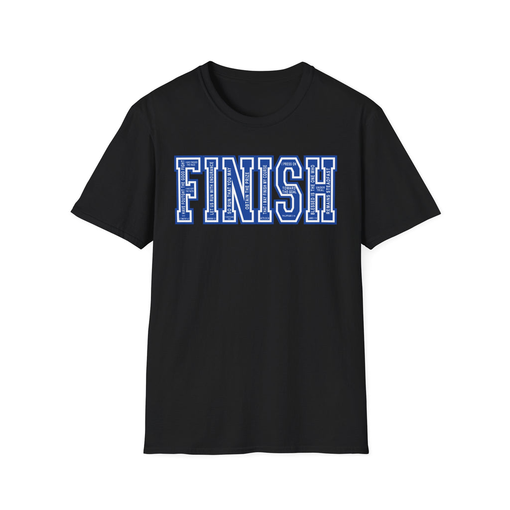 FINISH Christian Runner T-Shirt (Cobalt Blue)