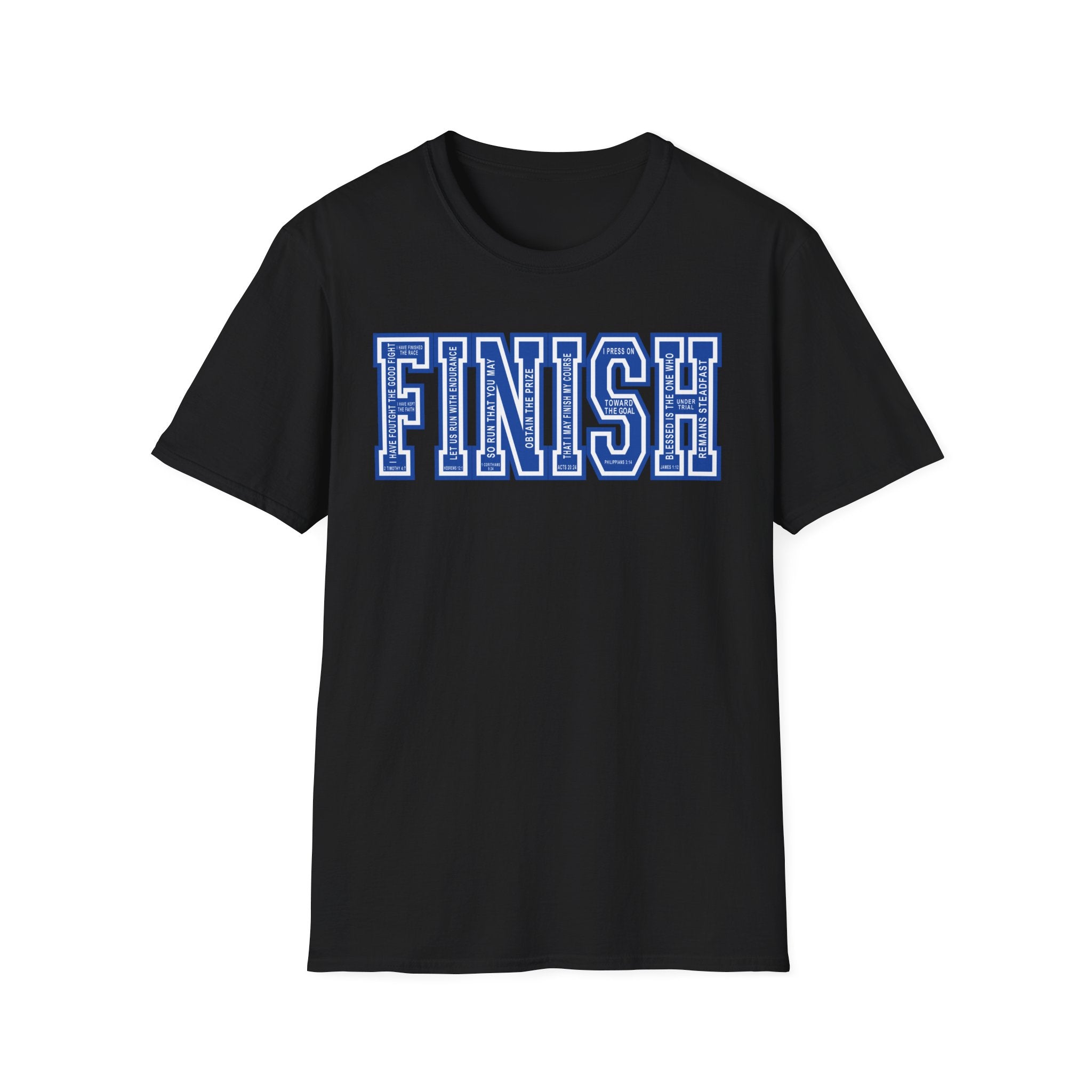 FINISH Christian Runner T-Shirt (Cobalt Blue)