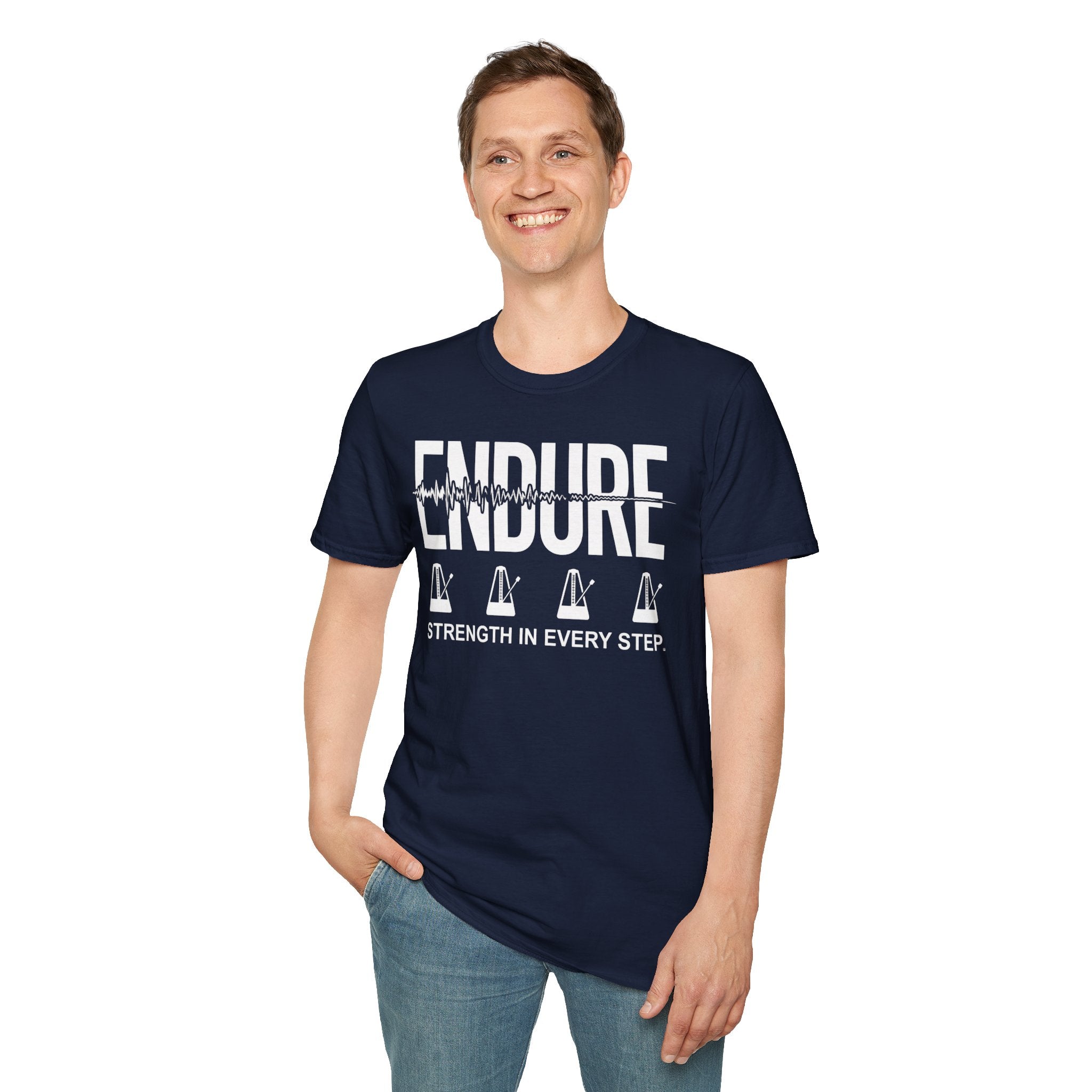 Endure: Strength in Every Step Christian Runner T-Shirt