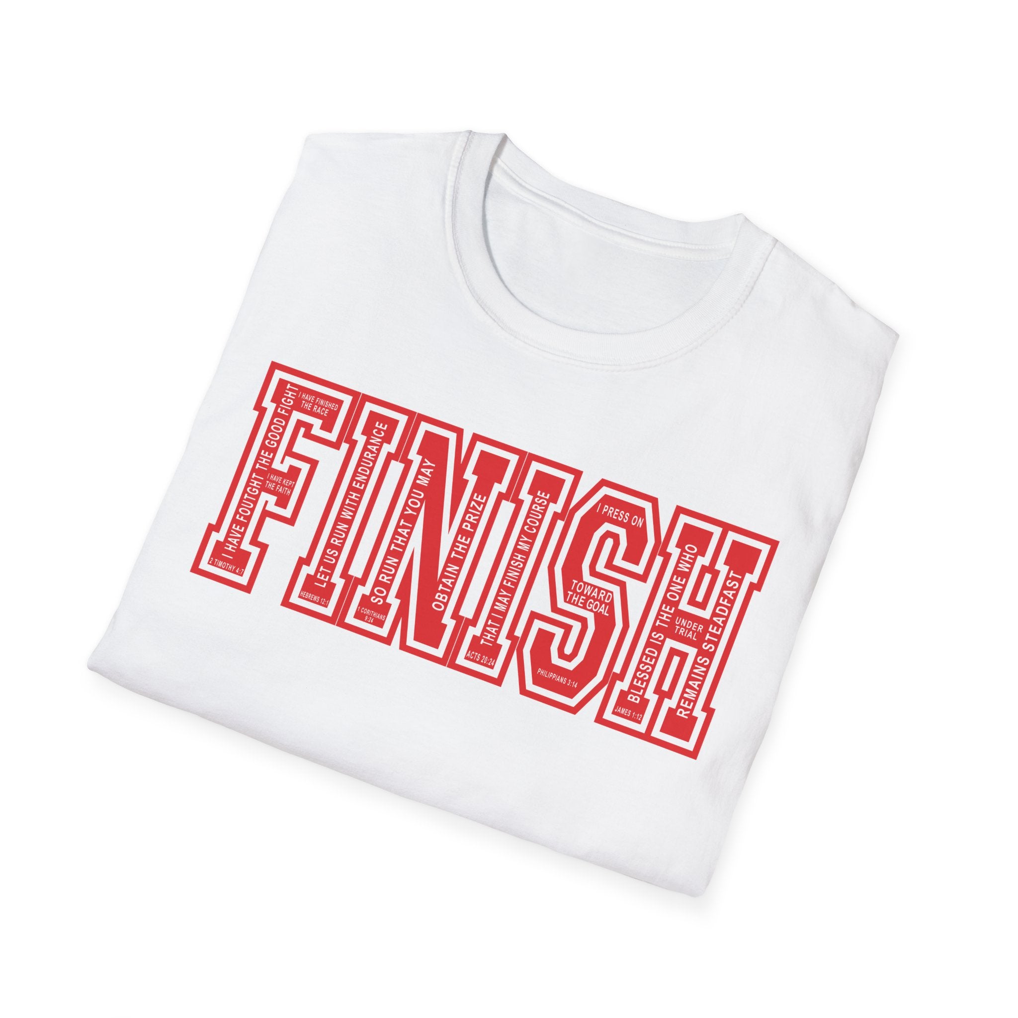 FINISH Christian Runner T-Shirt (Red)