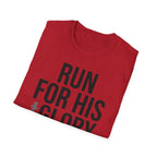 Run for His Glory Christian Runner T-Shirt (Female)