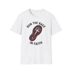 Run the Race in Faith Christian Runner T-Shirt