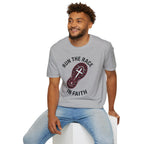 Run the Race in Faith Christian Runner T-Shirt