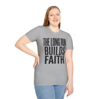 The Long Run Builds Faith Christian Runner T-Shirt